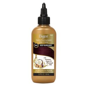 Bigen Semi-Permanent Haircolor #Bg2 Deep Burgundy 3 Ounce (88ml) (6 Pack)