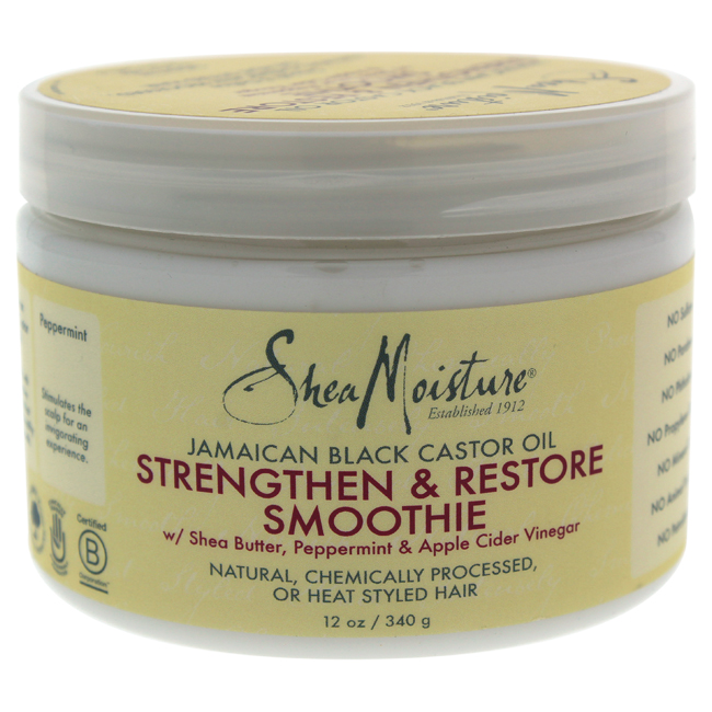 SheaMoisture, Jamaican Black Castor Oil, Strengthen & Restore Smoothie, 11.5 Oz (326 G)
