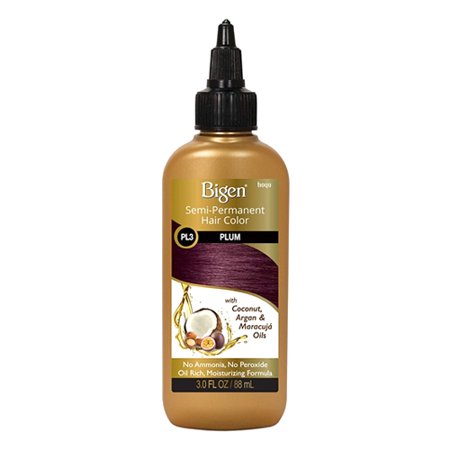 Bigen Semi-Permanent Haircolor #Pl3 Plum 3 Ounce (88ml) (3 Pack)