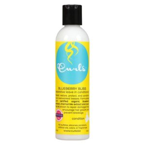 Curls, Reparative Leave in Conditioner, Blueberry Bliss, 8 Fl Oz (236 Ml)