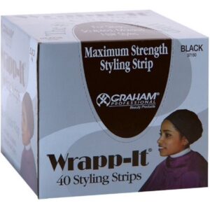 Graham Professional Wrap-It Maximum Strength Styling Wrap  Black  40 Each
