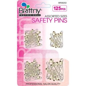 Brittny Safety Pin 4 Assorted Sizes -125