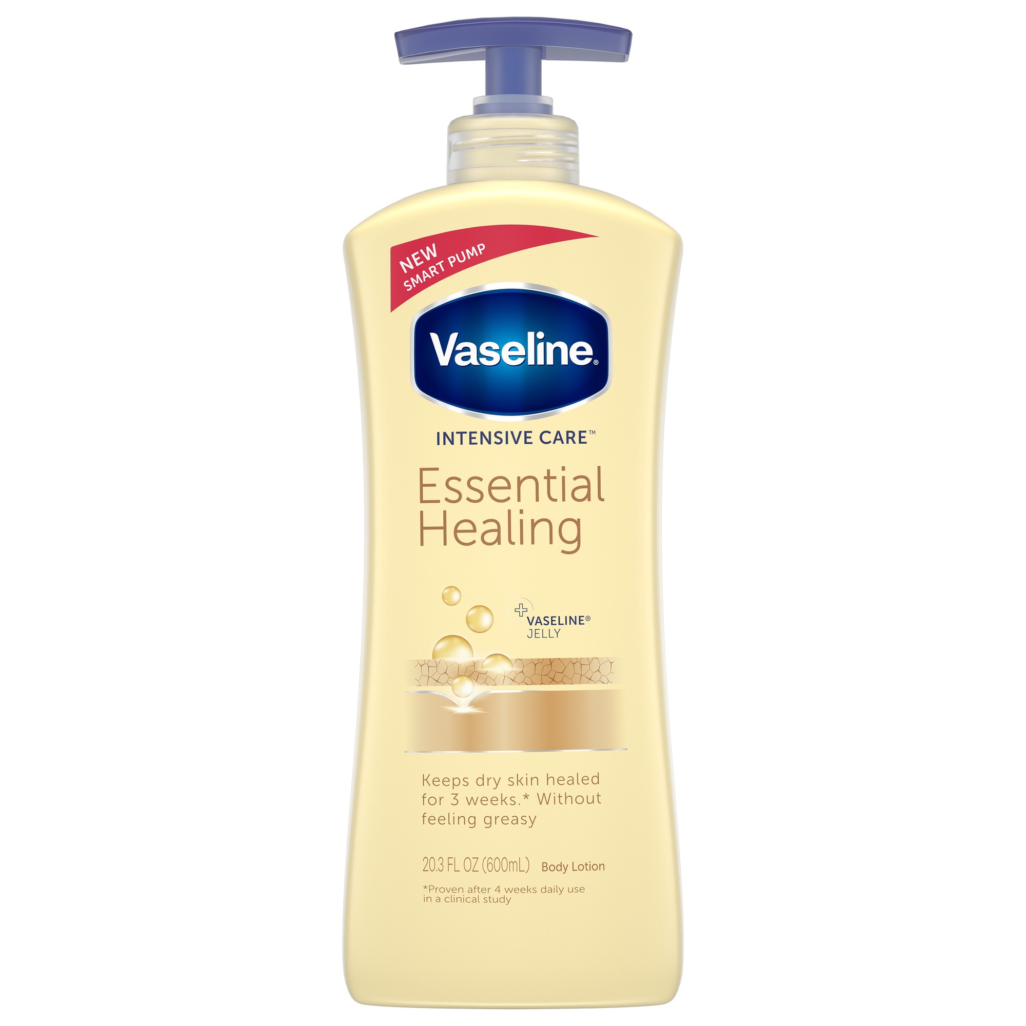 Vaseline Intensive Care Essential Healing Unscented Lotion, 20.3 Oz