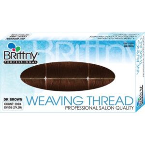 BRITTNY - Professional Weaving Thread DARK BROWN 1PC